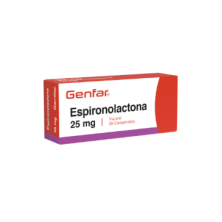 Espironolactona 25 Mg Genfar Caja X 20 Tabletas 