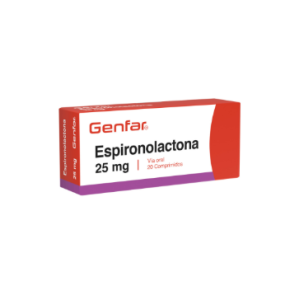 Espironolactona 25 Mg Genfar Caja X 20 Tabletas 
