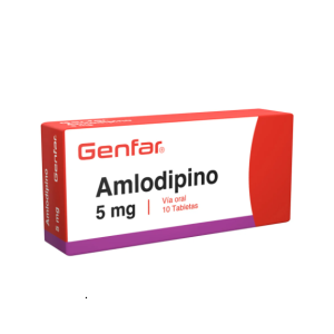 Amlodipino 5 Mg Genfar Caja X 10 Tabletas 