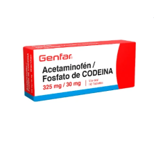 Acetaminofén + Fosfato de Codeína 325Mg/30Mg Genfar Caja X 10 Tabletas 