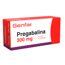 Pregabalina 300 Mg Genfar Caja X 30 Cápsulas 