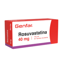 Rosuvastatina 40 Mg Genfar Caja X 30 Tabletas 