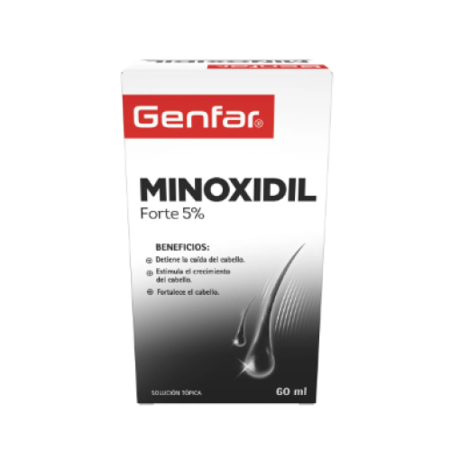 Minoxidil Forte 5% Genfar Frasco X 60 Ml
