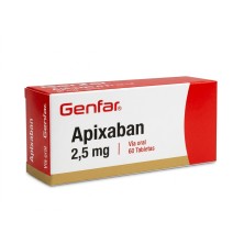 Apixaban 2.5 Mg Genfar X 60 Tabletas