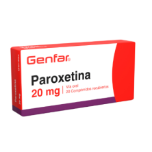 Paroxetina 20 Mg Genfar Caja X 20 Tabletas 