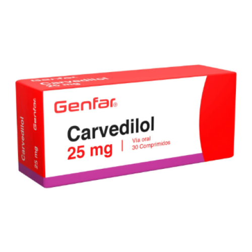 Carvedilol 25 Mg Genfar Caja X 30 Tabletas Carvedilol 25 Mg Genfar Caja X 30 Tabletas