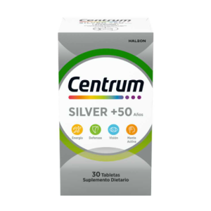 Centrum Silver +50 Suplemento Dietario Frasco X 30 Tabletas Centrum Silver +50 Suplemento Dietario Frasco X 30 Tabletas