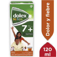 Dolex Niños 7+ Suspensión Frasco X 120 Ml 