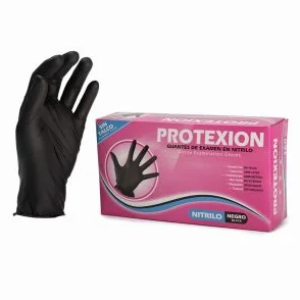 Guantes Nitrilo Talla M Negro Caja X 100 Unidades