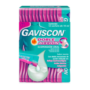 Gaviscon Doble Acción Caja X 12 Sachets de 10 Ml 