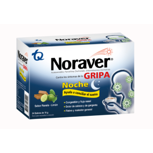 Noraver Gripa Noche Caja X 24 Sobres 