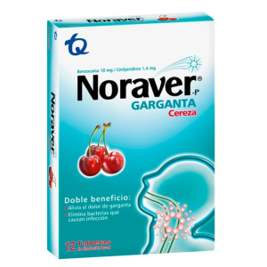 Noraver Garganta Cereza Caja X 12 Tabletas 