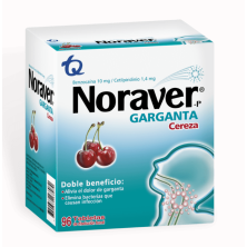 Noraver Garganta Cereza Caja X 96 Tabletas