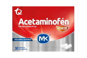 Acetaminofén Forte MK X 30 Tabletas Recubiertas