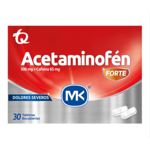 Acetaminofén Forte MK X 30 Tabletas Recubiertas