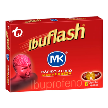 Ibuflash Forte 400 Mg Dolor de cabeza Fuerte Caja X 8 Cápsulas