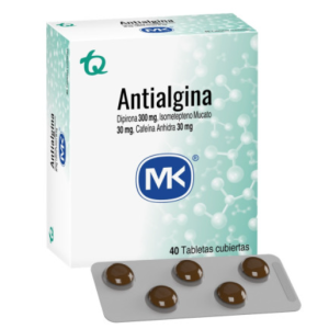 Antialgina MK Caja X 40 Tabletas Recubiertas