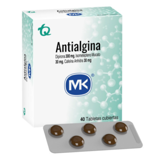 Antialgina MK Caja X 40 Tabletas Recubiertas