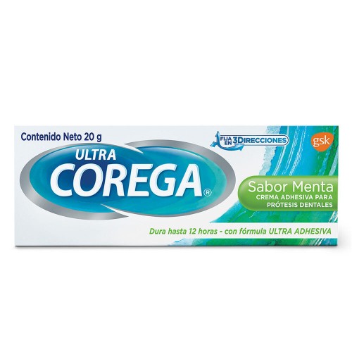 Corega sabor menta Crema Adhesiva para prótesis Tubo X 20 Gramos