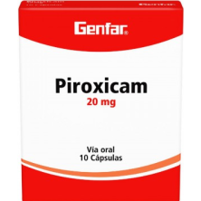 Piroxicam 20 Mg Caja X 10 Cápsulas 