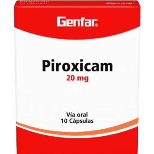 Piroxicam 20 Mg Caja X 10 Cápsulas 