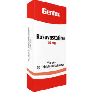 Rosuvastatina 40 Mg Caja X 30 Tabletas 